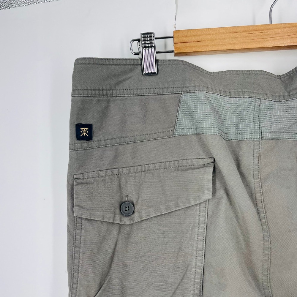 Roark Revival Mens Layover Travel Pants Grey Olive Drawstring Zip Pockets 32 - Picture 8 of 16